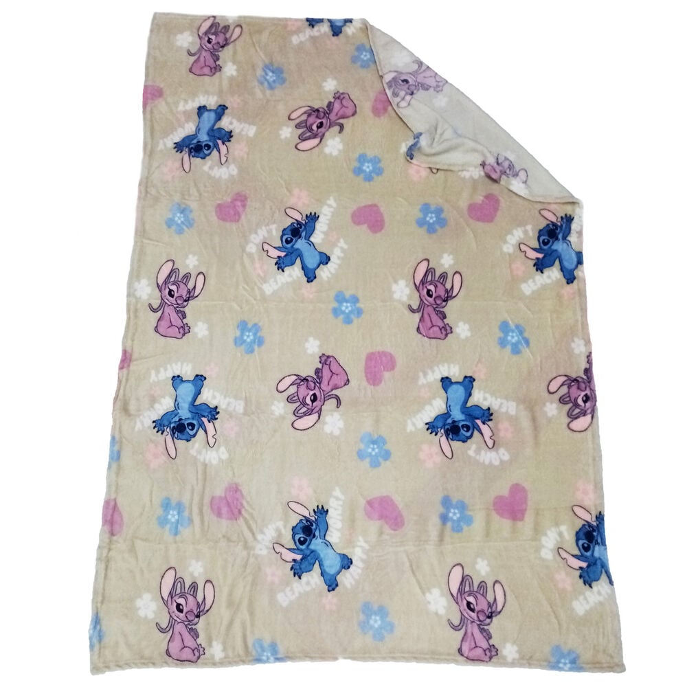 Stitch Disney coral blanket 110x150cm