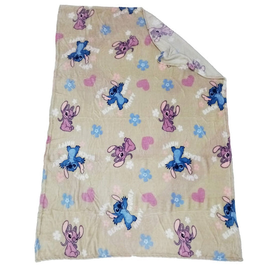 Stitch Disney coral blanket 110x150cm