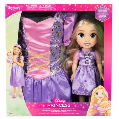 Bambola Rapunzel da 38 cm + costume Disney