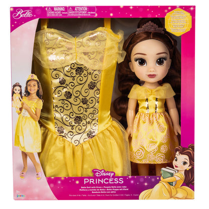 Boneca Bela + Fantasia Disney A Bela e a Fera 38cm