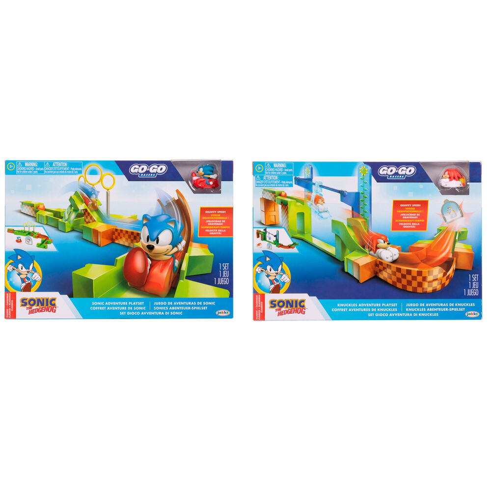 playset sonic & knuckles go go racers sonic assortment