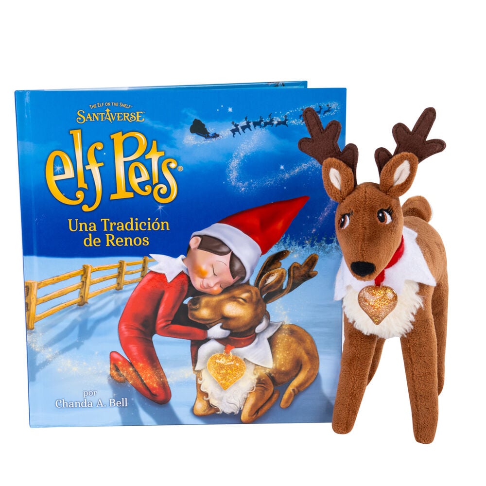 Elf Pets Reindeer Plush Story Set (Spanish)