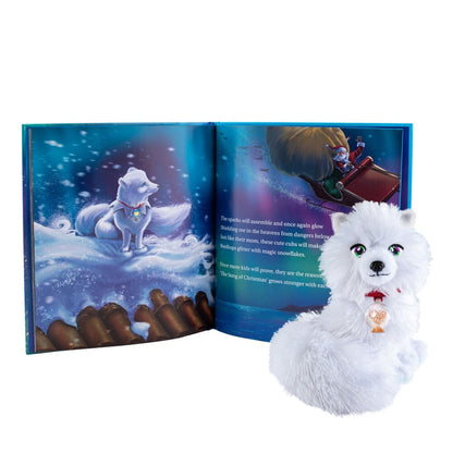Arctic Fox Plush Story Set by Elf Pets (Spanish)
