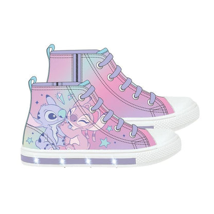 Stitch Disney light-up canvas sneakers