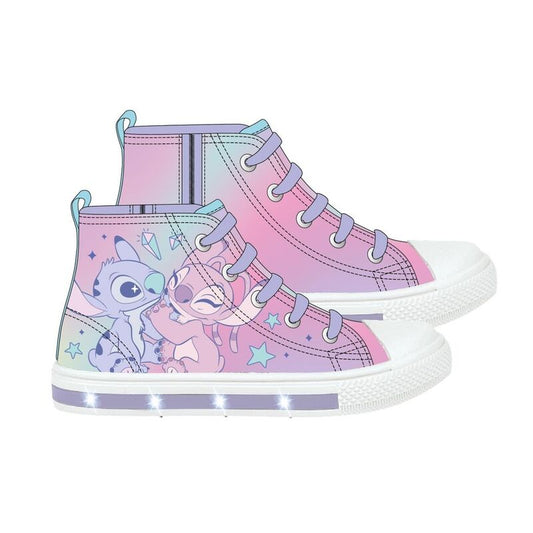 Stitch Disney light-up canvas sneakers