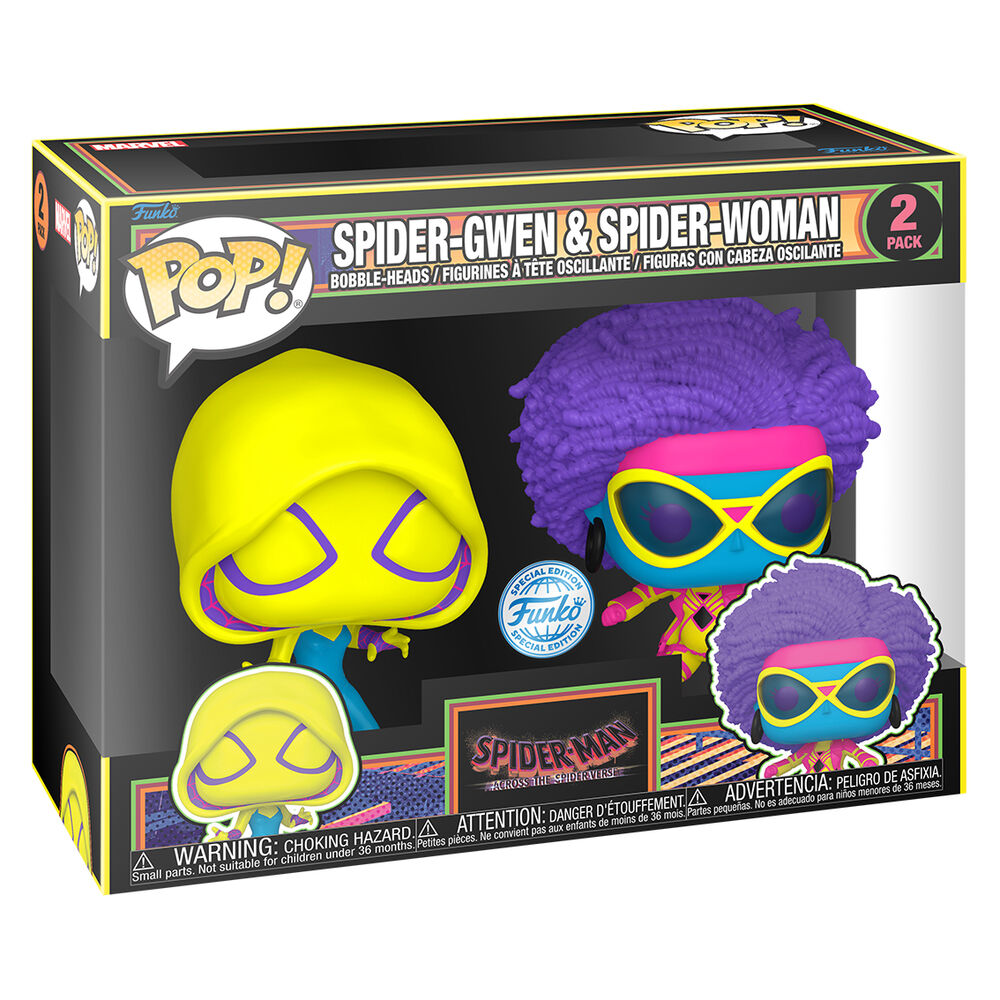 blister 2 pop figures spider man spider gwen & spider woman exclusive