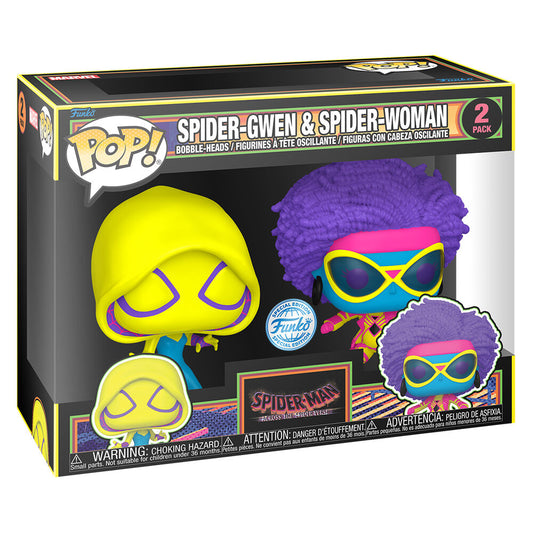 blister 2 pop figures spider man spider gwen & spider woman exclusive