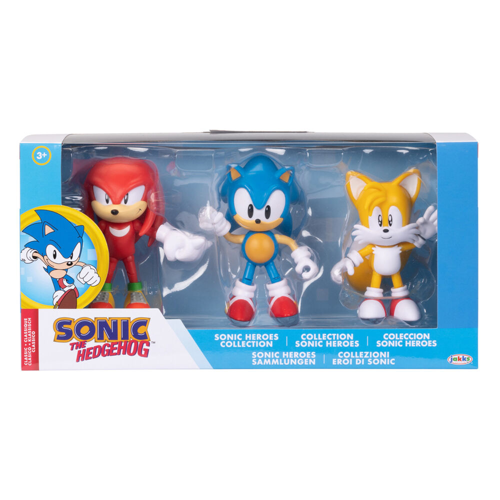 blister 3 figures classic sonic the hedgehog 10cm