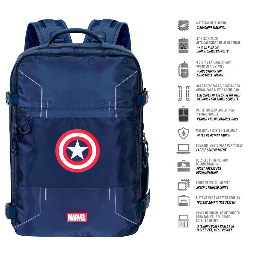 Marvel Captain America Backpack 49cm