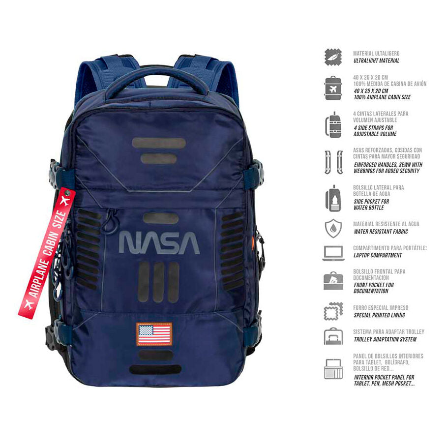 Mochila da NASA em formato de nave espacial 40 cm
