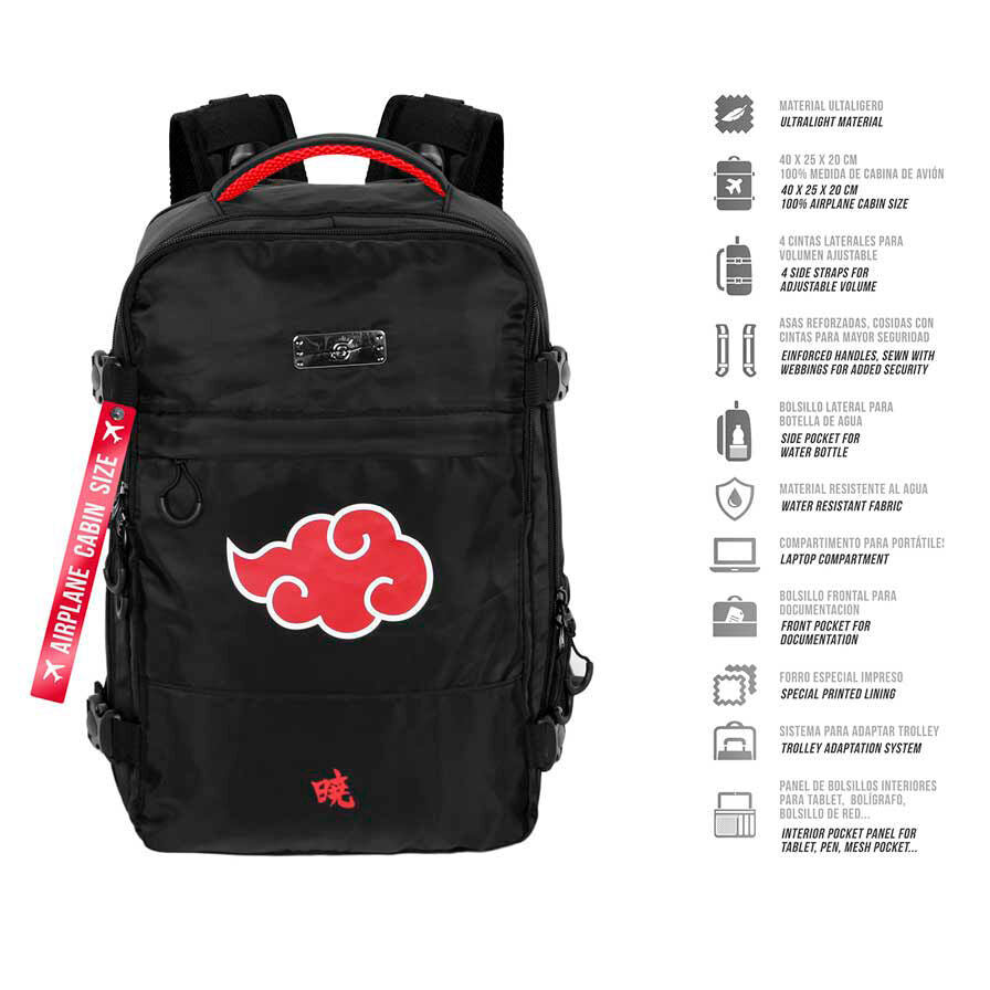 Mochila Naruto Shippuden Clouds 40cm
