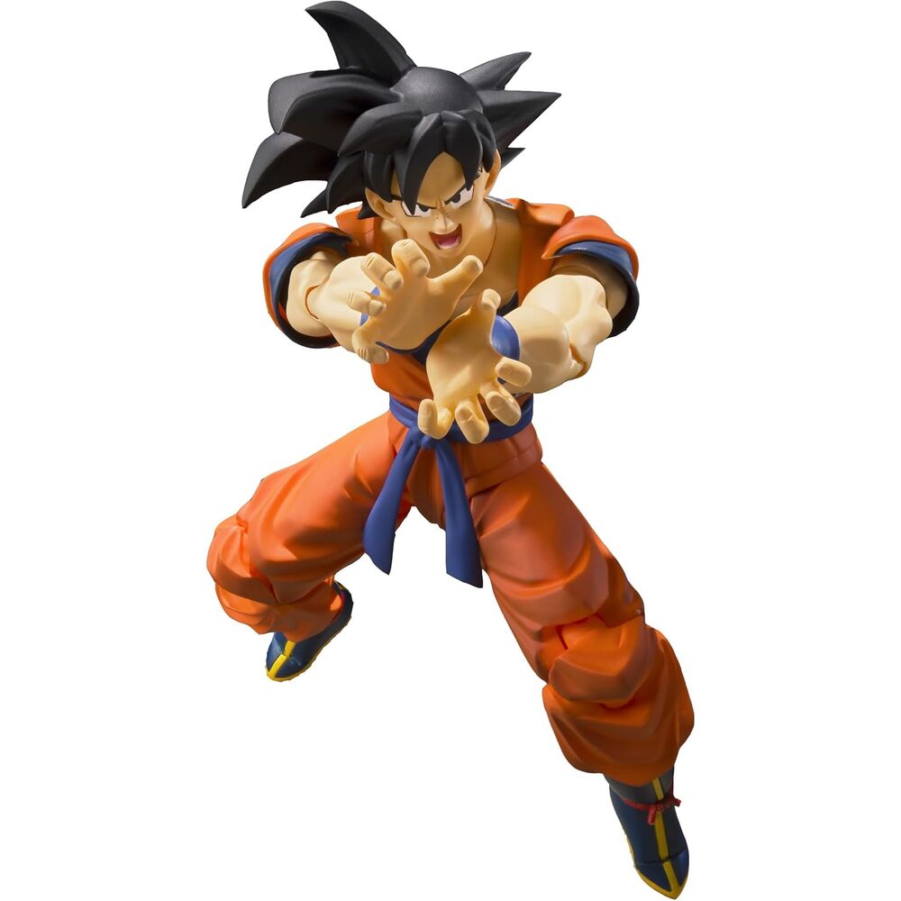 figure son goku saiyan raised on earth dragon ball 14cm