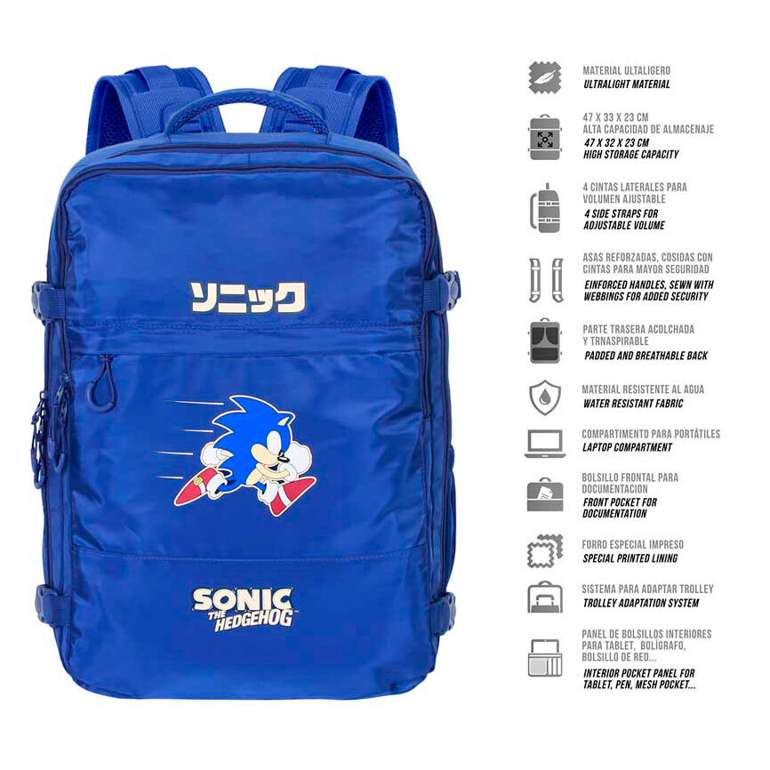 Zaino di Sonic the Hedgehog da 40 cm