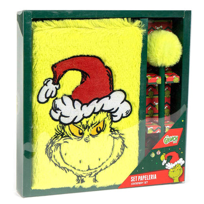 grinch stationery blister pack