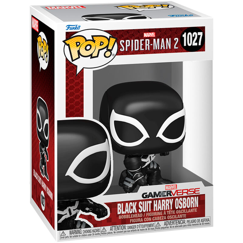 pop figure mavel spider man 2 black suit harry osborn