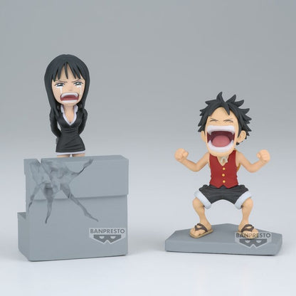 Figurine Luffy et Nico Robin World Collectible One Piece 10 cm