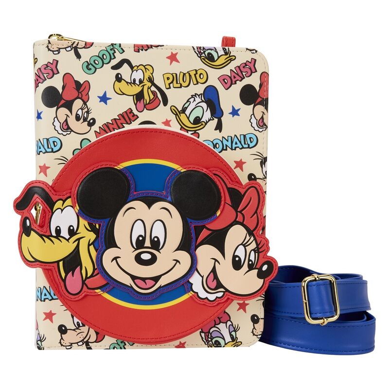 mickey and friends classic disney loungefly bag notebook