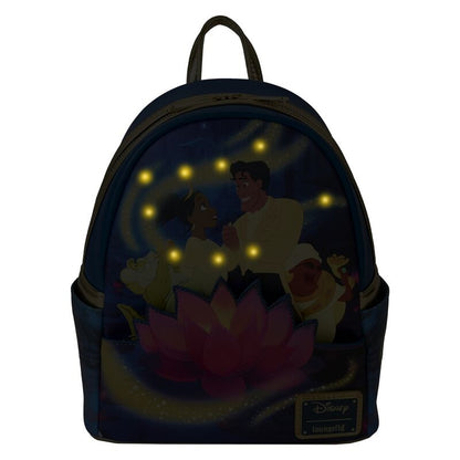 Mochila Disney Tiana e o Sapo 15º Aniversário da Loungefly 26 cm