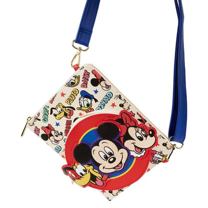 Cuaderno con forma de bolso Loungefly de Mickey y sus amigos clásico de Disney