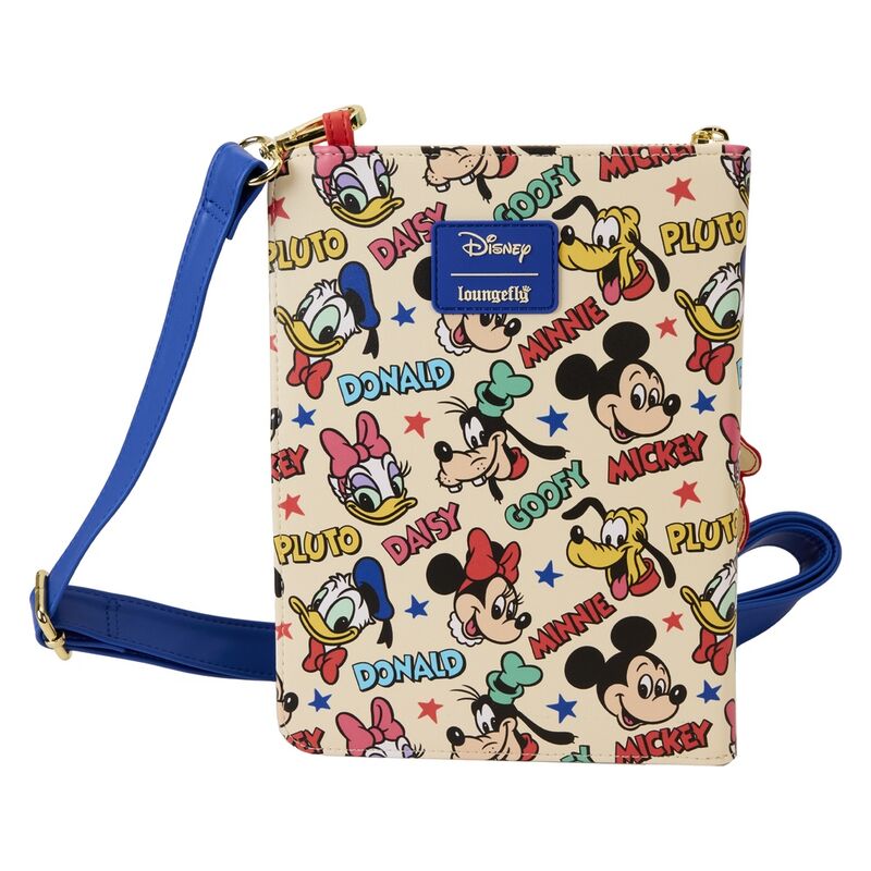 Cuaderno con forma de bolso Loungefly de Mickey y sus amigos clásico de Disney