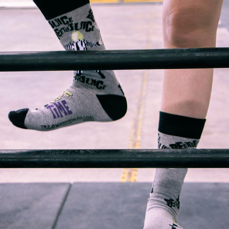 Beetlejuice adult socks