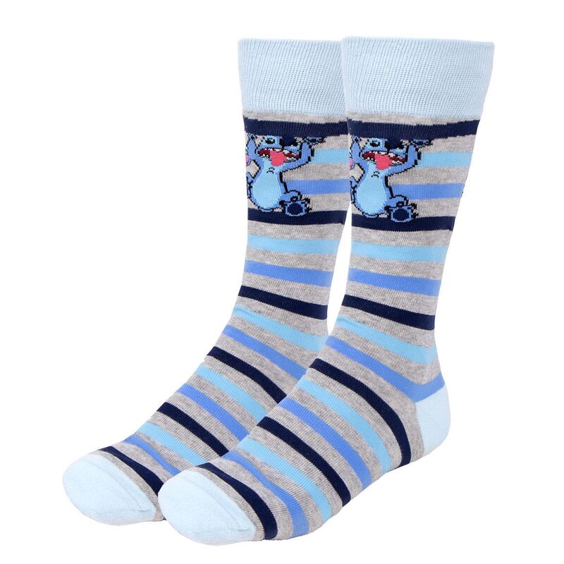 Zestaw 3 skarpetek dla dorosłych Stitch Disney w różnych kolorach