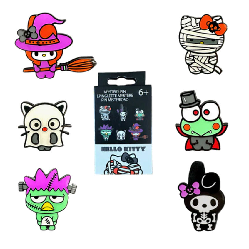 blind box enamel pin hello kitty halloween sanrio loungefly assortment
