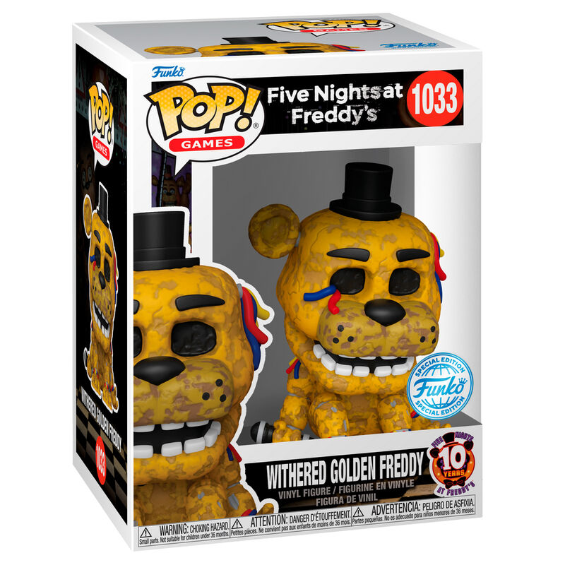 POP Figure Five Nights at Freddy's Withered Golden Freddy Exclusive