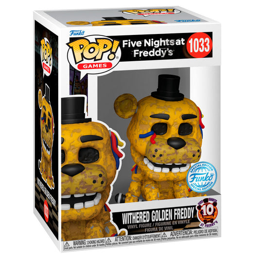 POP Figure Five Nights at Freddy's Withered Golden Freddy Exclusive