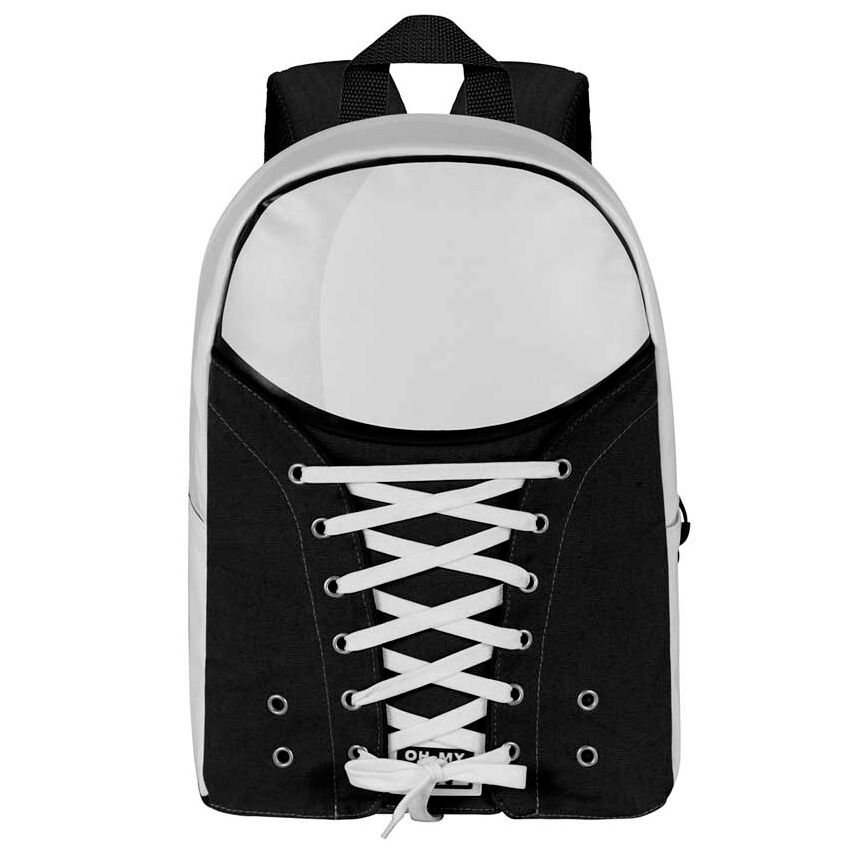 backpack sneakers black oh my pop  43cm