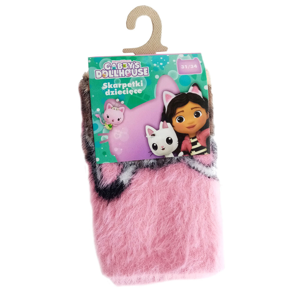 Gabby's Dollhouse Coral Fleece Non Slip Socks