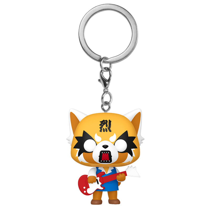 pocket pop aggretsuko keychain  aggretsuko with guitar