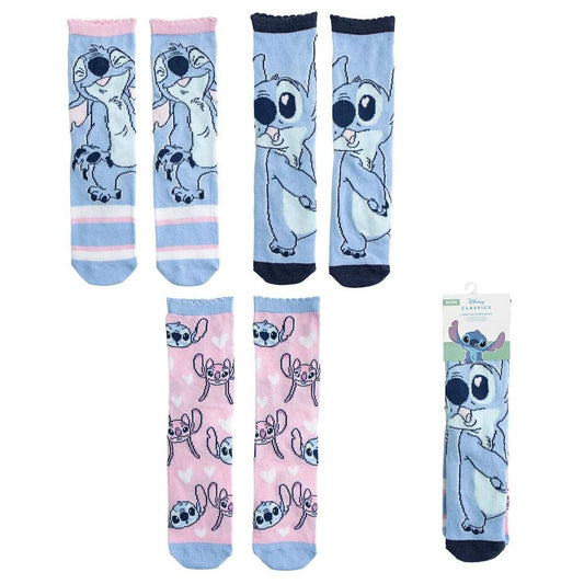 set of 3 stitch disney socks