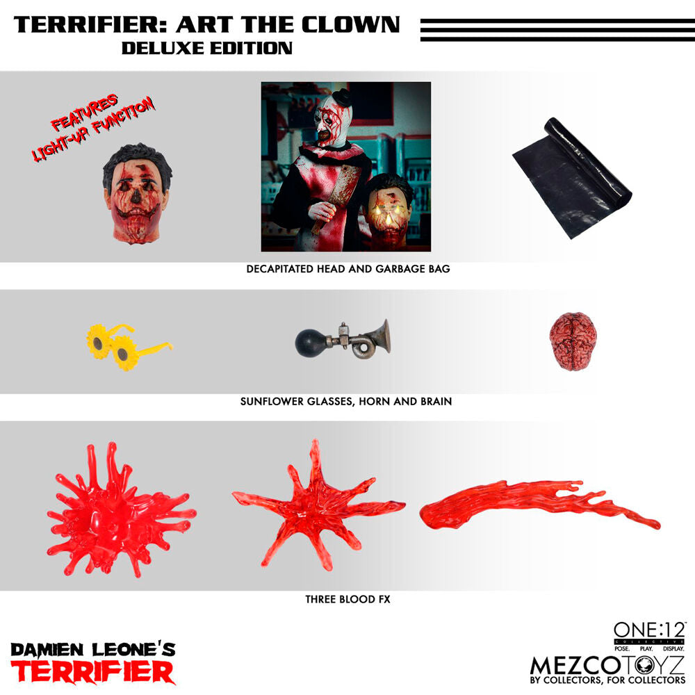Figura de arte del payaso terrorífico One:12 18cm