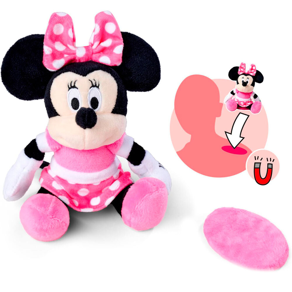 Pelúcia de ombro da Minnie Mouse Disney 12 cm