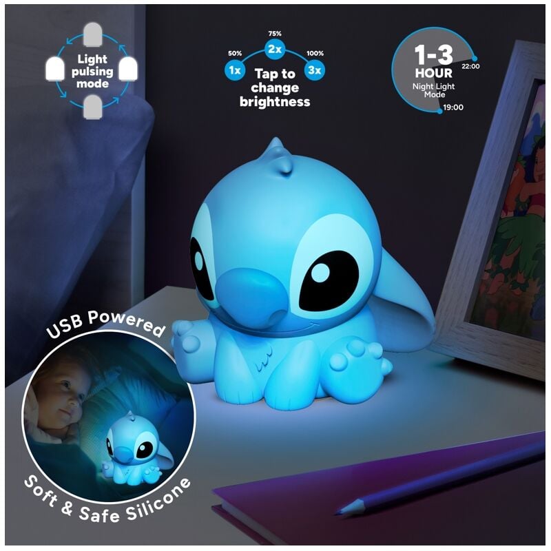 3D Stitch Disney Lamp 15cm