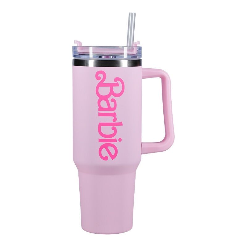 Barbie straw tumbler thermos 1200ml