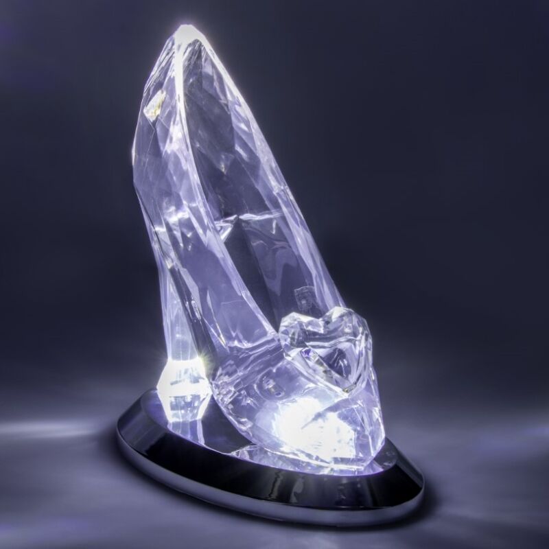 3D Crystal Shoe Lamp 19cm