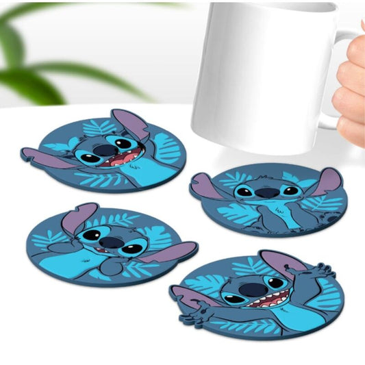 Lot de 4 sous verres Stitch Disney