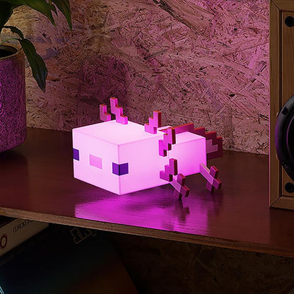 Minecraft Axolotl Lamp 13cm