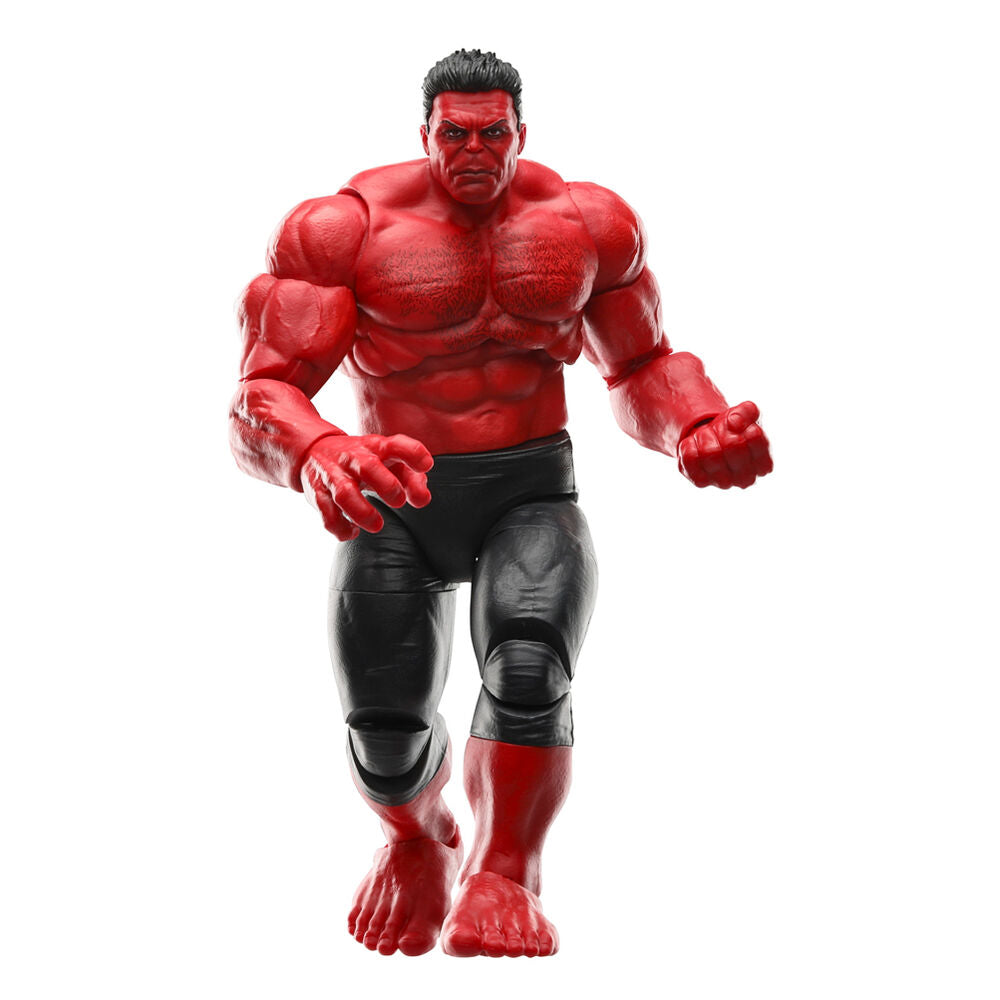 Figura de Hulk Rojo de Un Mundo Feliz y Capitán América de Marvel 15 cm