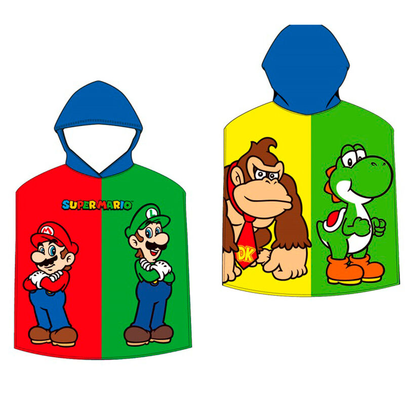 Super Mario Bros Mikrofaser Handtuchponcho