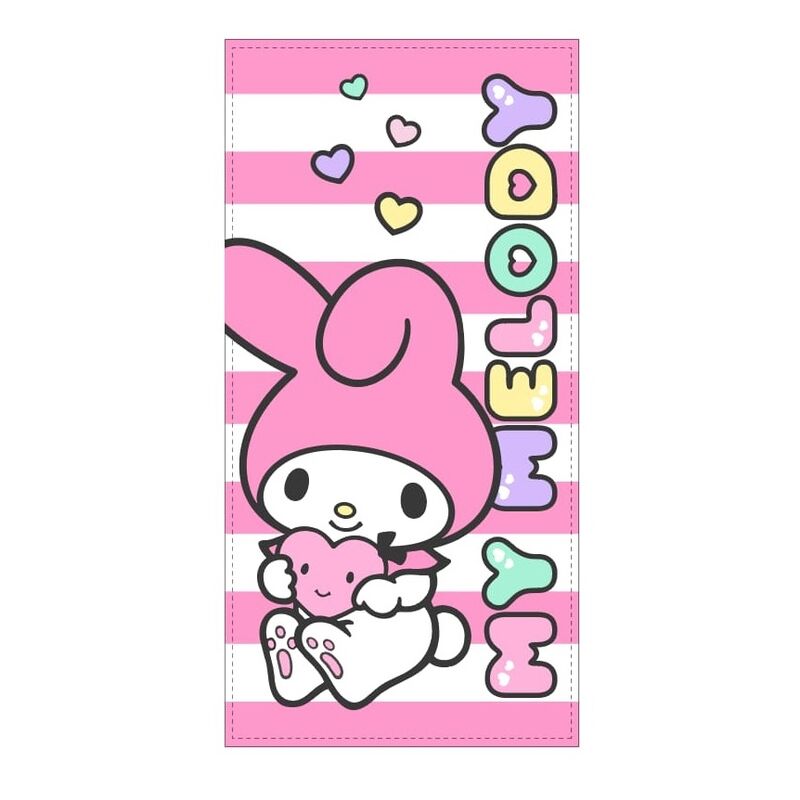 my melody sanrio microfiber towel