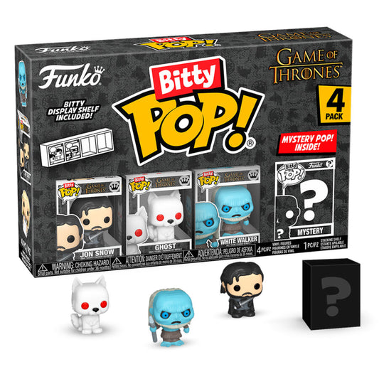 blister pack of 4 bitty pop game of thrones jon snow figures