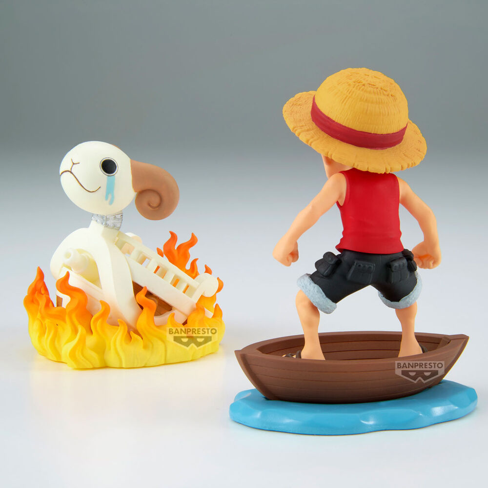 Figurine Luffy et le Vogue Merry One Piece 8 cm