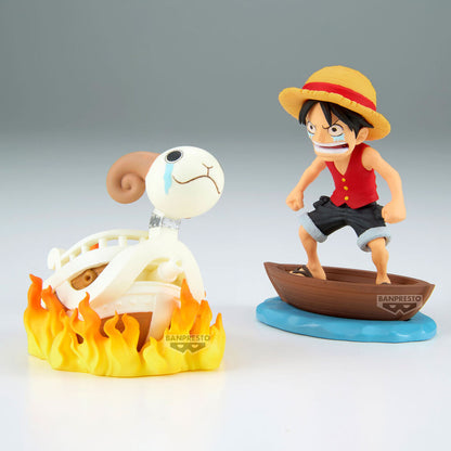 Figurine Luffy et le Vogue Merry One Piece 8 cm