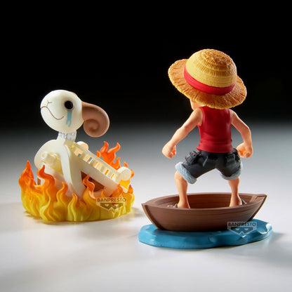 Figurine Luffy et le Vogue Merry One Piece 8 cm