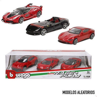 Blister pack of 3 Ferrari cars