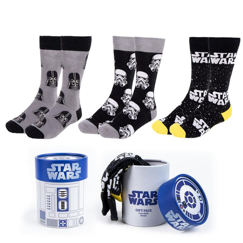 set of 3 assorted adult star wars socks