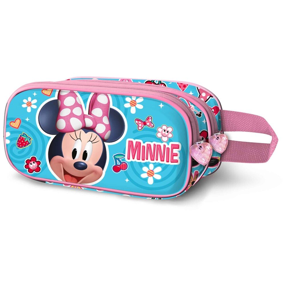 3d happiness minnie disney double pencil case